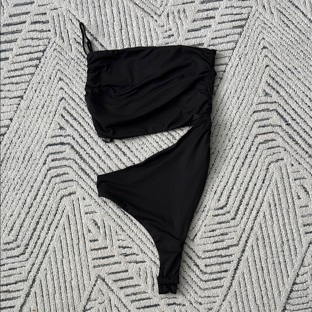 Revolve Black Cutout Bodysuit